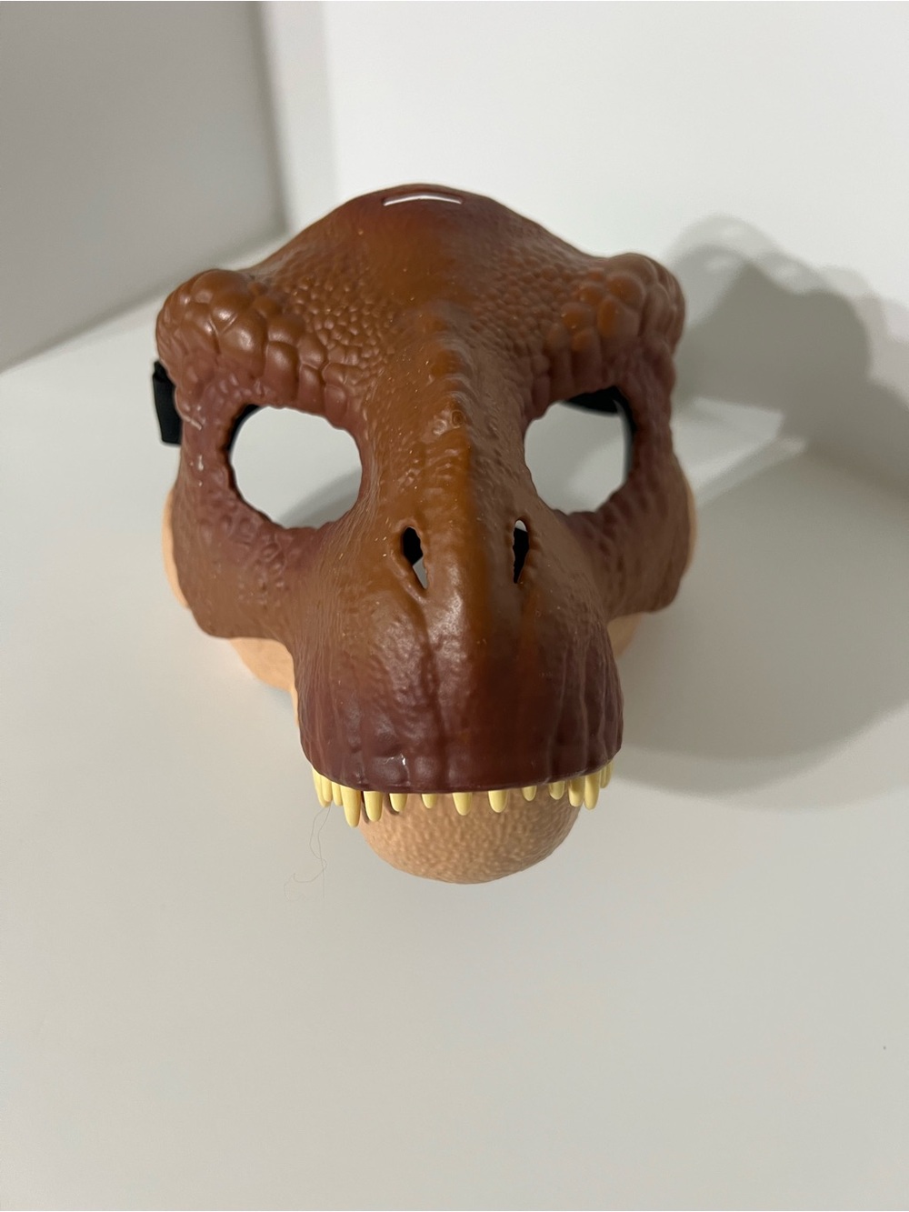 Official Universal Theme Park Brown Dinosaur Face Mask w/ moveable jaw LIKE NEW